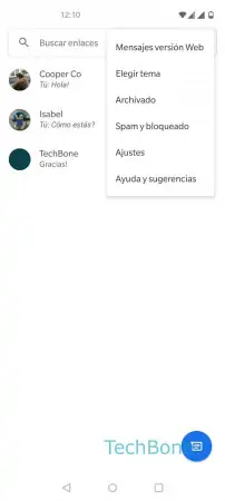Paso 3: Abre los Ajustes Enviar confirmaciones de lectura - Abre los Ajustes