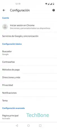 Paso 4: Presiona Privacidad Borrar caché del navegador - Presiona Privacidad