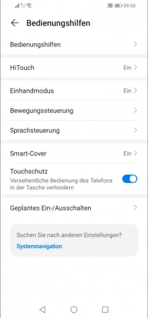 Schritt 3: Tippe auf Bewegungssteuerung Zum Ohr heben - Tippe auf Bewegungssteuerung