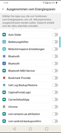 Schritt 5: Aktiviere oder deaktiviere die gewünschte App App vom Energiesparen ausschließen - Aktiviere oder deaktiviere die gewünschte App