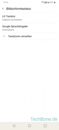 Schritt 5: Tippe auf LG Tastatur Höhe der Tastatur ändern - Tippe auf LG Tastatur