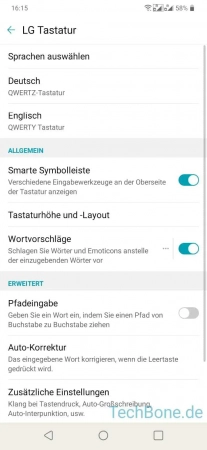 Schritt 6: Aktiviere oder deaktiviere Wortvorschläge Wortvorschläge ein-/ausschalten - Aktiviere oder deaktiviere Wortvorschläge
