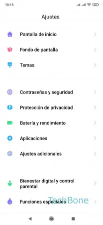 Paso 2: Presiona Ajustes adicionales Deshabilitar el asistente de Google del botón de inicio - Presiona Ajustes adicionales
