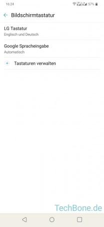 Schritt 5: Tippe auf LG Tastatur Persönliches Wörterbuch - Tippe auf LG Tastatur