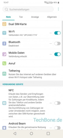 Schritt 2: Tippe auf Anruf Anrufbegrenzung - Tippe auf Anruf