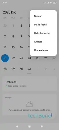 Paso 3: Abre los Ajustes Hora de recordatorio predeterminada - Abre los Ajustes