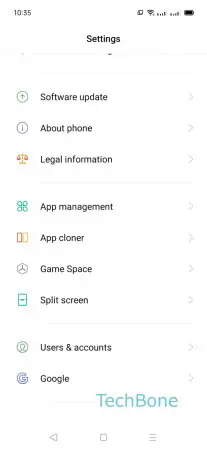 App data usage -  Tap on  App management  