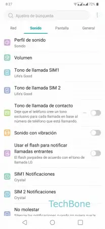 Paso 3: Presiona Perfil de sonido Cambiar el perfil de sonido - Presiona Perfil de sonido