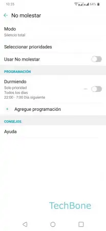 Paso 4: Presiona Seleccionar prioridades Permitir llamadas repetidas (No molestar) - Presiona Seleccionar prioridades