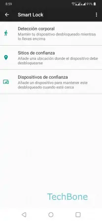 Paso 7: Presiona Sitios de confianza Sitios de confianza - Presiona Sitios de confianza