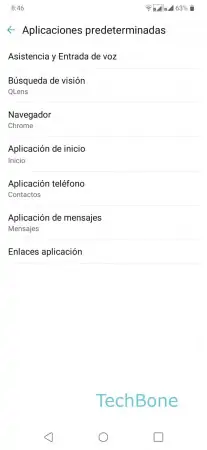Paso 5: Presiona Aplicación de inicio Establecer aplicación predeterminada de lanzador - Presiona Aplicación de inicio