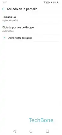 Paso 5: Presiona Teclado LG Sugerir contactos - Presiona Teclado LG