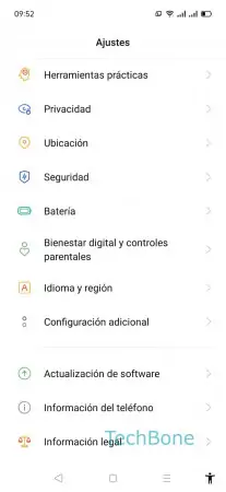 Paso 2: Presiona Configuración adicional Leer el texto en las imágenes - Presiona Configuración adicional