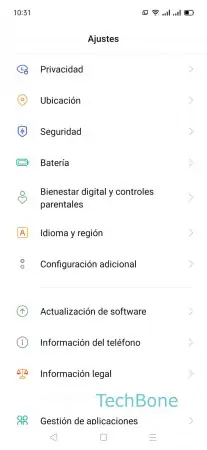 Paso 2: Presiona Configuración adicional Botones de volumen inician función de accesibilidad - Presiona Configuración adicional