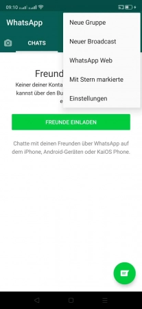 Datenverbrauch bei Anrufen reduzieren -  Öffne die  Einstellungen  