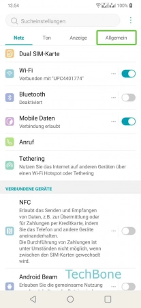 Schritt 4: Doppeltippen auf Allgemein TalkBack deaktivieren - Doppeltippen auf Allgemein