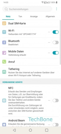 Schritt 2: Tippe auf Allgemein Passwörter aussprechen - Tippe auf Allgemein