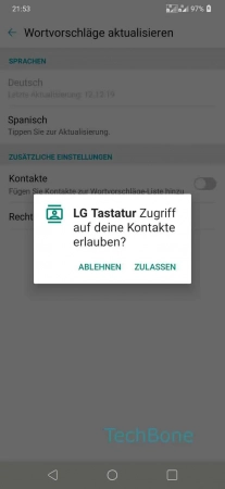 Schritt 9: Bestätige mit Zulassen Kontaktvorschläge - Bestätige mit Zulassen