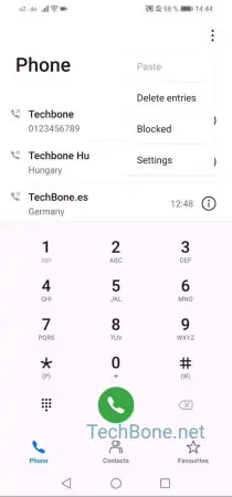 Block unknown numbers -  Tap on  Blocked  