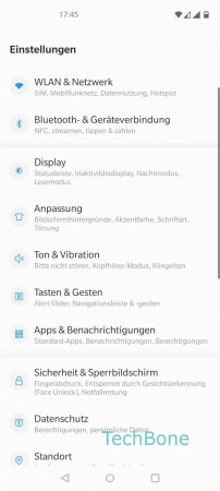 Schritt 2: Tippe auf Anpassung Hintergrund des Sperrbildschirms ändern - Tippe auf Anpassung