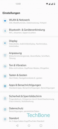 Schritt 2: Tippe auf Ton & Vibration Übertragung von Klingelton an Kopfhörer - Tippe auf Ton & Vibration