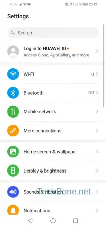 Mobile data on/off -  Tap on  Mobile network  