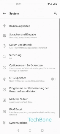 Schritt 3: Tippe auf Sicherung Backup & Sync von Fotos und Videos - Tippe auf Sicherung