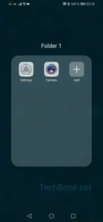 Rename folder -  Tap on the  name  of the folder 