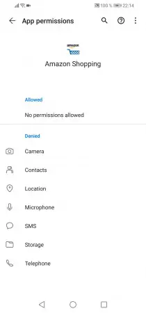 App-permissions -  Tap on the desired  permission  