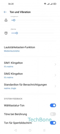 Schritt-3 Wähle SIM1 oder SIM2 Klingelton (Dual SIM) Klingelton ändern - Wähle SIM1 oder SIM2 Klingelton (Dual SIM)