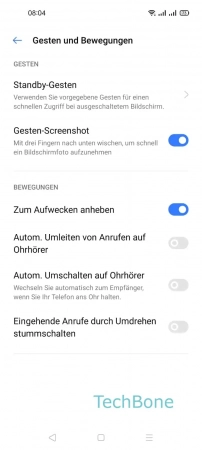 Schritt-4 Tippe auf Standby-Gesten Ein-/Ausschalten - Tippe auf Standby-Gesten