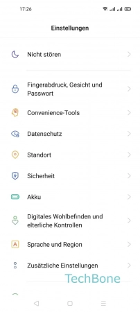Schritt-2 Tippe auf Sicherheit Google Play Protect - Tippe auf Sicherheit