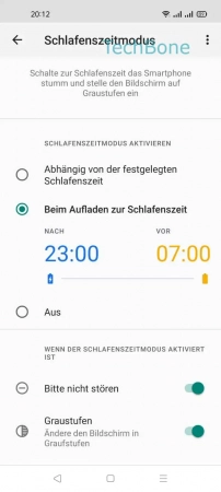 Schritt-6 Aktiviere oder deaktiviere Bitte nicht stören oder Graustufen Schlafenszeitmodus - Aktiviere oder deaktiviere Bitte nicht stören oder Graustufen