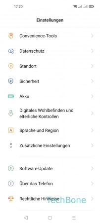 Schritt-2 Tippe auf Zusätzliche Einstellungen Intensivreinigung - Tippe auf Zusätzliche Einstellungen
