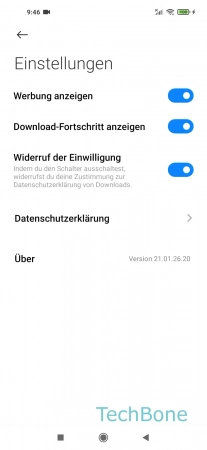 Schritt 4: Deaktiviere Werbung anzeigen - Deaktiviere Werbung anzeigen