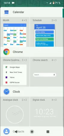 How to Add Widget to the Home screen -  Choose a  Widget  you want to place and hold it 