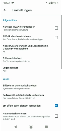 Schritt 3: Tippe auf Offlinewörterbuch Offlinewörterbuch - Tippe auf Offlinewörterbuch