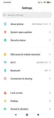 How to Turn on/off Data usage of a SIM card -  Tap on  Sim cards & mobile networks  