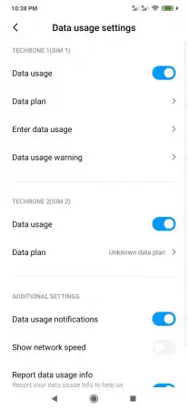 How to Turn on/off Data usage of a SIM card -  Activate or deactivate  Data usage  