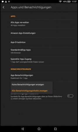 Schritt-4 Wähle eine Option Sperrbildschirm - Wähle eine Option