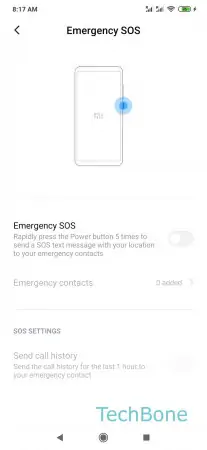 How to Turn on/off Emergency SOS -  Enable or disable  Emergency SOS  