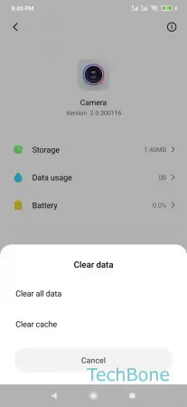 How to Clear App Cache -  Tap on  Clear cache  