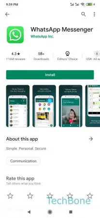 How to Install an App from Google Play Store -  Tap on  Install  