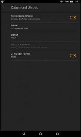 Schritt-4 Schalte die automatische Zeitzone an oder aus Automatische Zeitzone - Schalte die automatische Zeitzone an oder aus