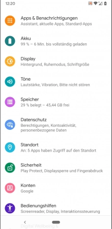 Schritt-2 Tippe auf Sicherheit