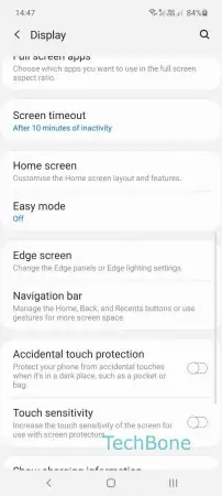 Step 3: Tap on Edge screen