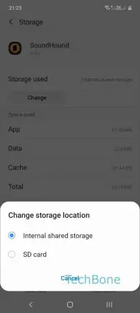 How to Move Apps to SD card -  Tap on  SD card  