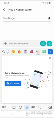 Schritt 3: Tippe auf Emoji-Miniversion - Tippe auf Emoji-Miniversion