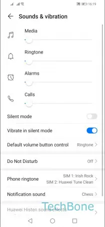 Set custom notification sound -  Tap on  Notification sound  