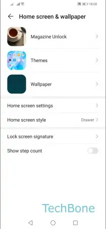 Lock screen wallpaper -  Tap on  W  allpaper  
